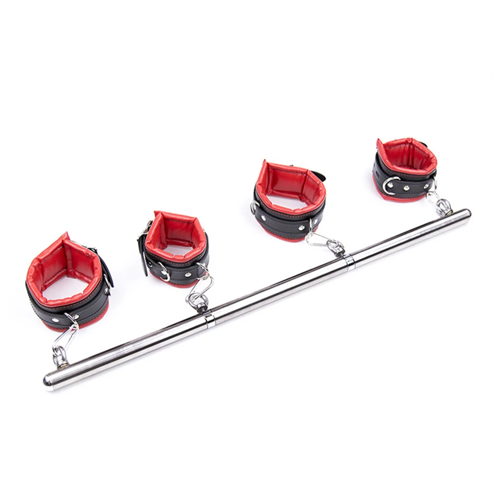 BDSM Bondage Spreader Bar Restraints Removable Handcuff Ankle Cuffs Fetish Kit Sex Toys For Couples SM Games