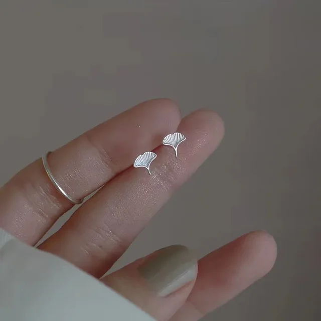 2024 New Silver Color Simple Small Butterfly Stud Earrings for Women Hypoallergenic Daily Wear Ear Girls Pierc Gifts 4