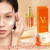 Face Skin Care Five Vitamin C Tone-Up Isolate Cream Deep Hydration Moisturizing Waterlight Brighten Tighten 3