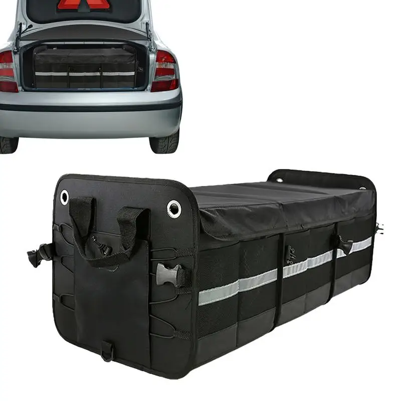 

Органайзер для багажника автомобиля, вместительная складная коробка для хранения инструментов