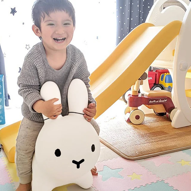 1pcs Inflatable Bunny Rabbit Bouncer Jumping Horse Toys Kids Animal Hopper Toys Ride on Child Baby Play Toys 6