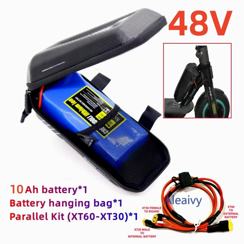 Batteria 36V 4.4Ah 6.8Ah 48V 6Ah 10Ah Per Parallelo Espansione Extra Xiaomi M365 1S Pro Mi3 Ninebot Max G30 Con Sacchetto Della Batteria