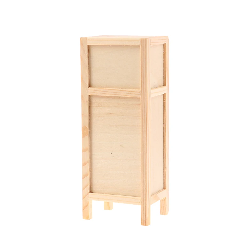 1:12 Dollhouse Miniature Storage Cabinet Chest Of Drawers Locker Vertical Model Furniture Home Decor Toy Doll House Accessories 6