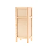 1:12 Dollhouse Miniature Storage Cabinet Chest Of Drawers Locker Vertical Model Furniture Home Decor Toy Doll House Accessories 6