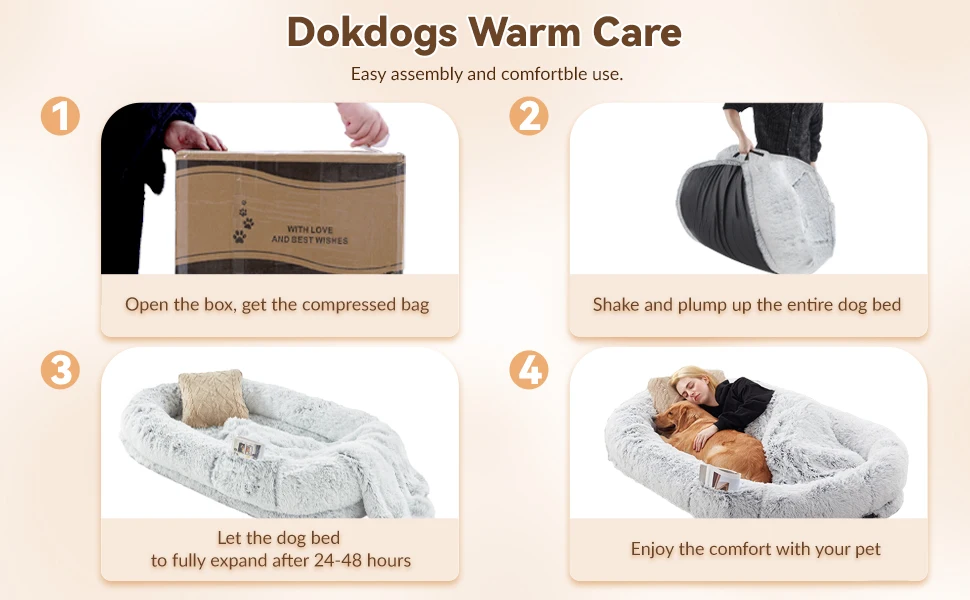 human dog bed for adult foldable