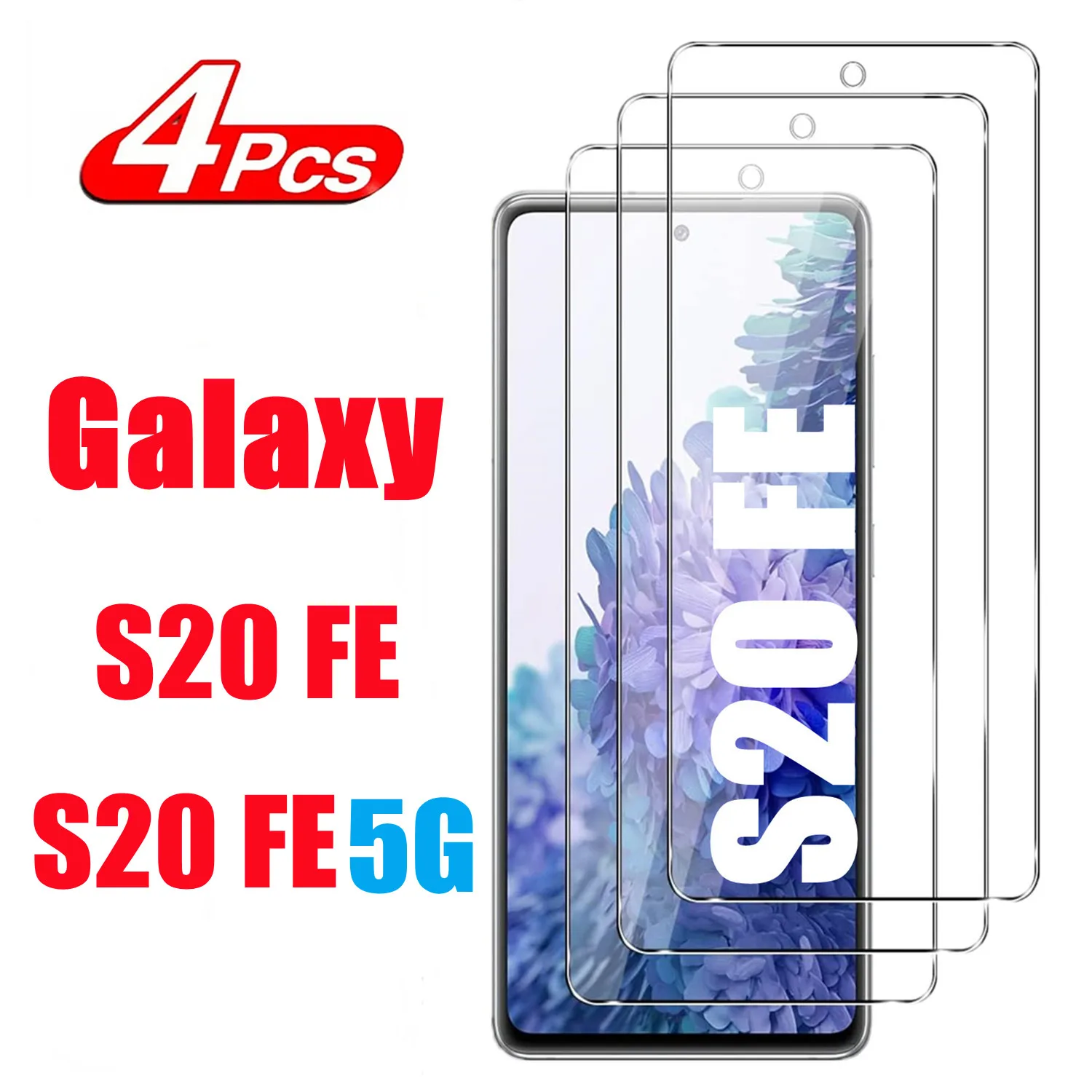 Shatterproof Tempered Glass Screen Protector - 2/4 Pack