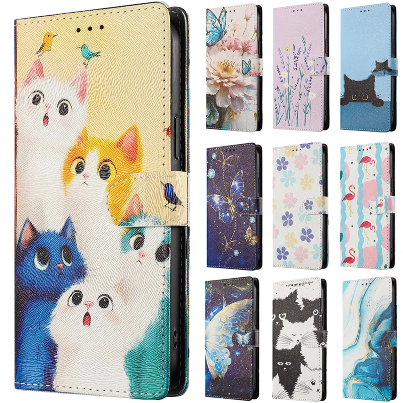 Elegant Painted Leather Phone Case with Unique Design