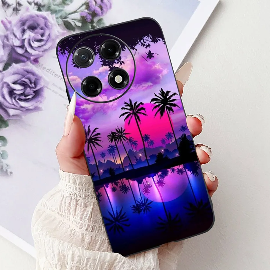 Sleek Black Silicon Soft TPU Phone Case - Modern Design Back Cover