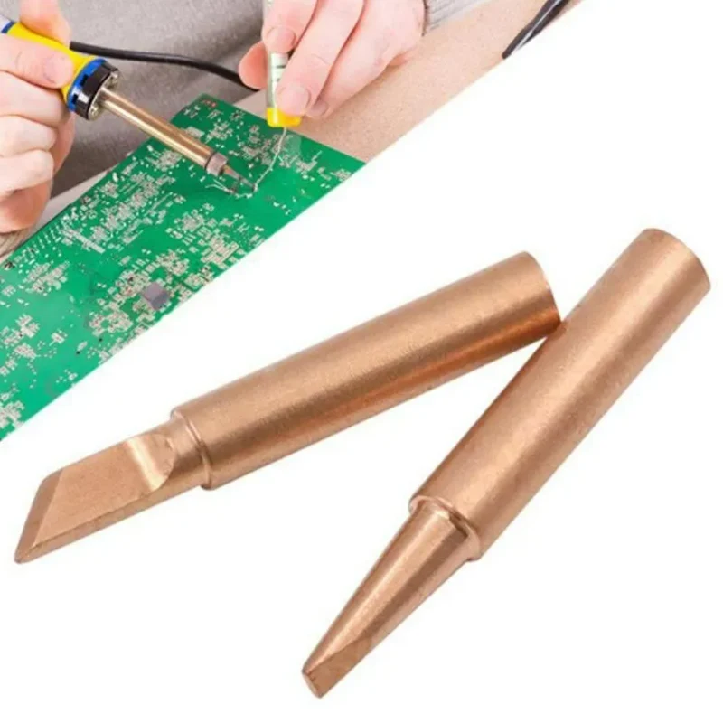 Soldering Iron 5pcs 900M-T Pure Copper Soldering Iron Tips Lead-Free Welding Solder Tip For Welding Equipment Supplies