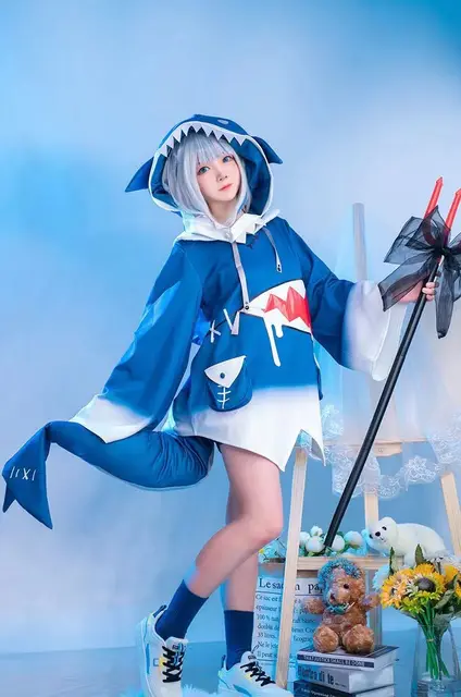 Gura Hololive Gawr Gura Hoodie For Sale HobbyBasic] Hololive Shark