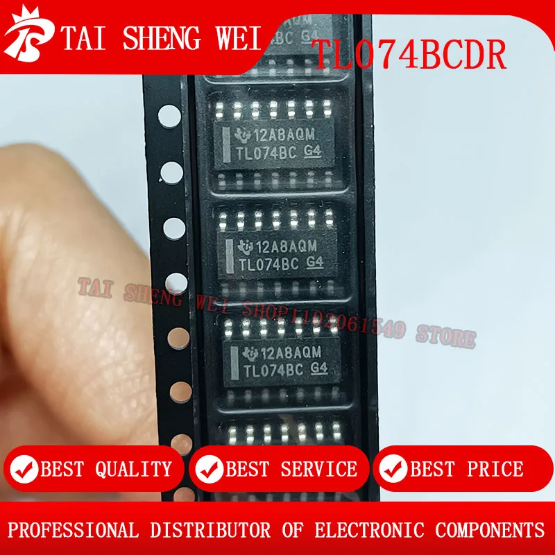 

10pcs TL074BCDR SOP-14 TL074BC SOP14 Operational Amplifier New Original In Stock