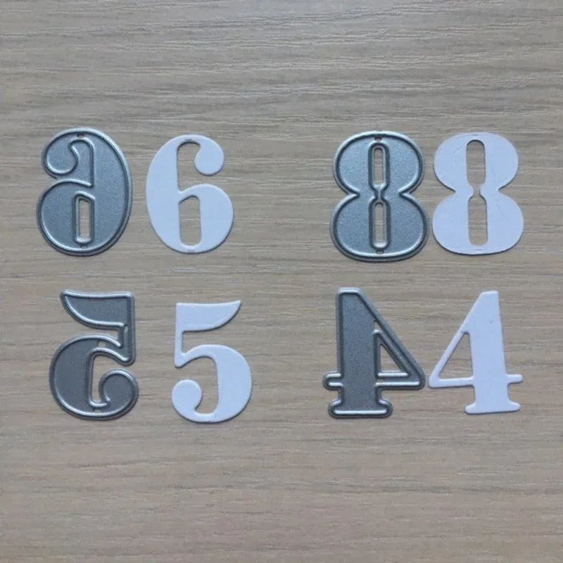 Matrices De Découpe En Métal Avec Chifes De 0 à 9, Découpes De