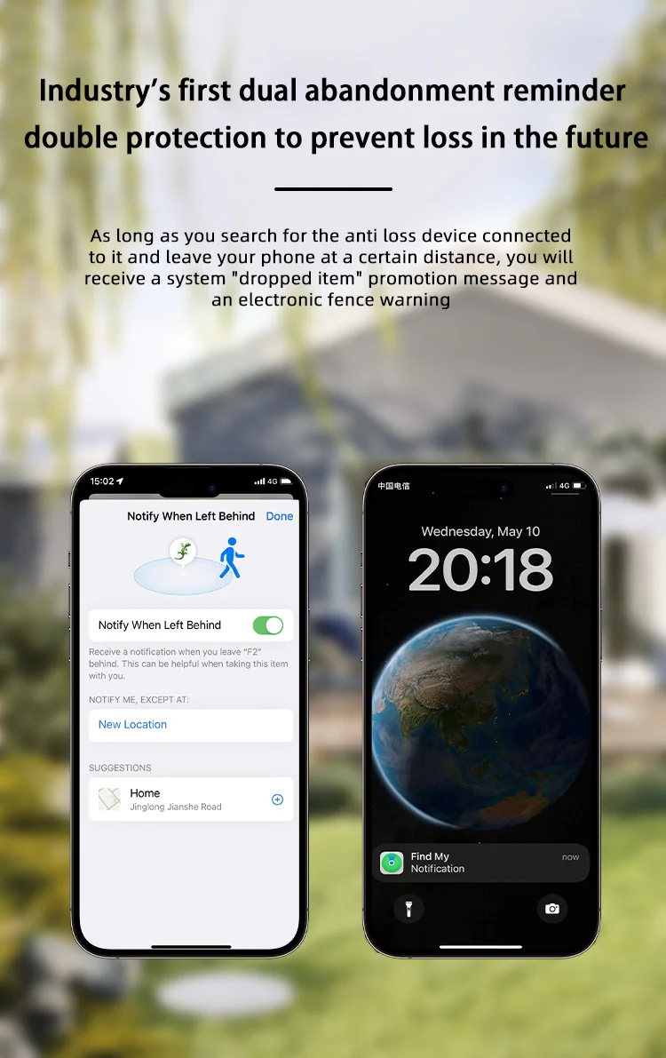 Anti-lose Tracker For Apple Airtag Replacemen via Find My Bluetooth GPS Tracker