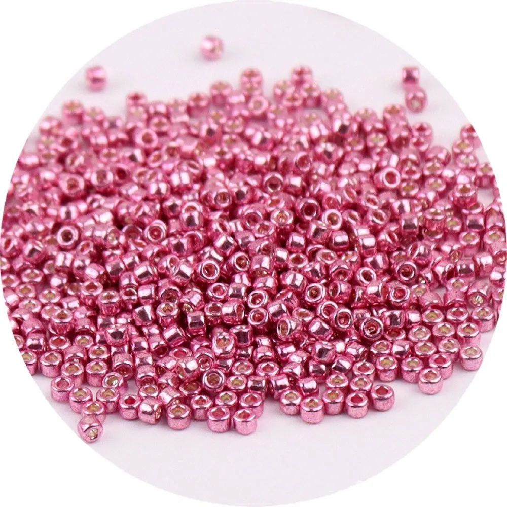 720 Piece Set of 2mm Metallic Glass Beads