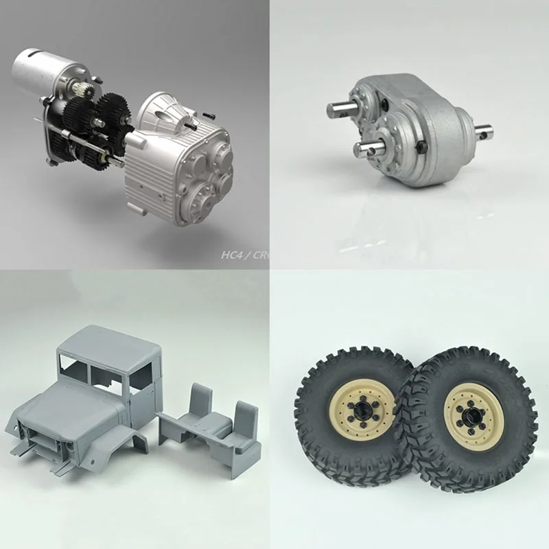 CROSS 1/10 RC Car HC4 4WD Off Road Military Truck Crawler KIT W/O Battery Remote Control RC Toys Gifts Model TH10479 5