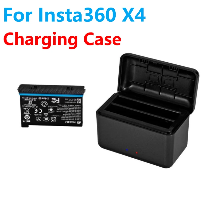 듀얼 채널 배터리 충전 카메라 액세서리, Insta360 X4 고속 충전 충전기 허브, Insta 360 X4 충전 케이스