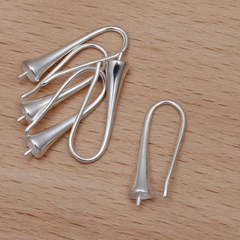 

HOT Wholesale 10pcs 925 Sterling Silver Hook Earring Earwire DIY Jewelry Finding Accessories