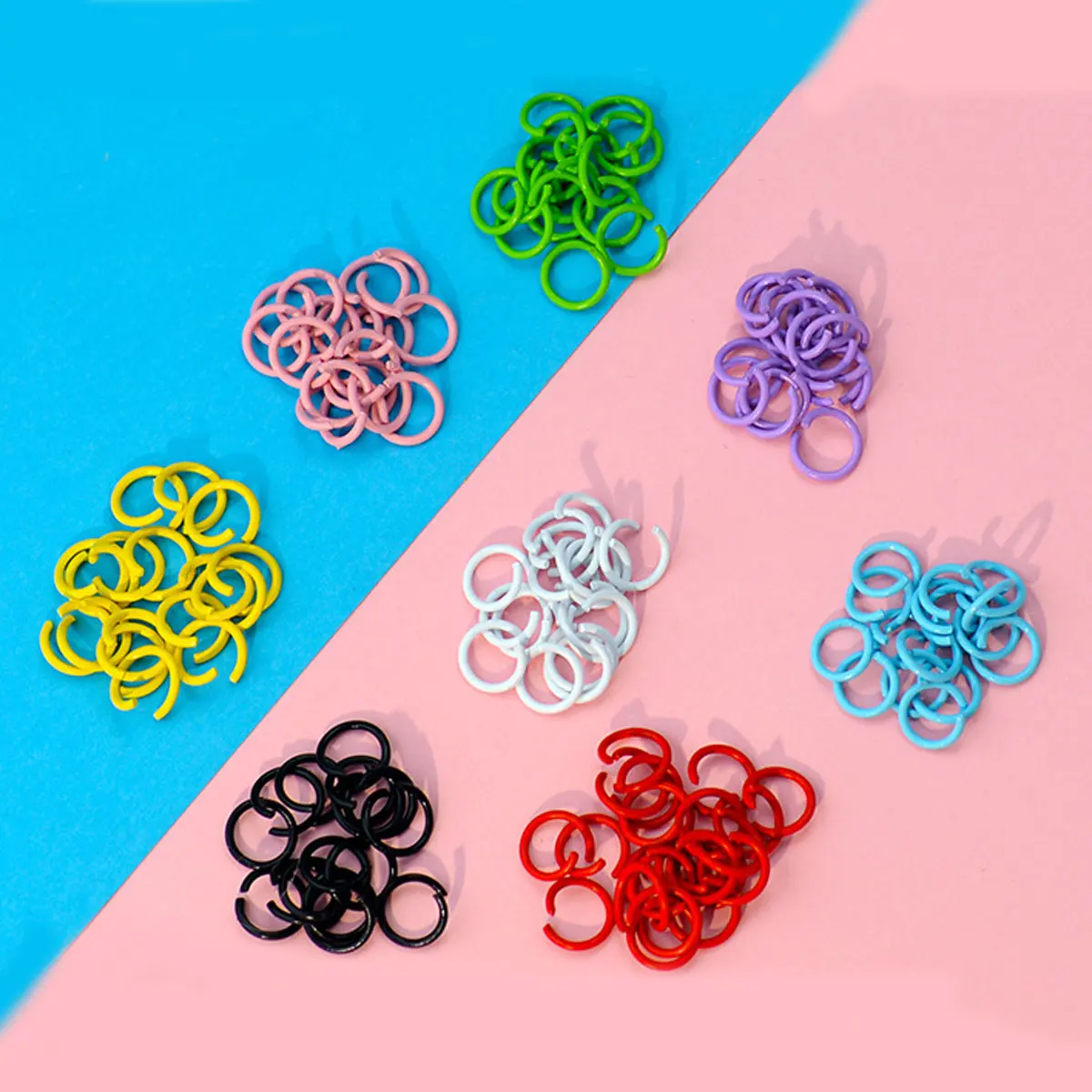 

Разноцветные металлические открытые Колечки 100x8 мм 1,2x1 мм 0 мм, карамельные цвета, круглые кольца, «сделай сам», ювелирные изделия, принадлежности для рукоделия, шт.