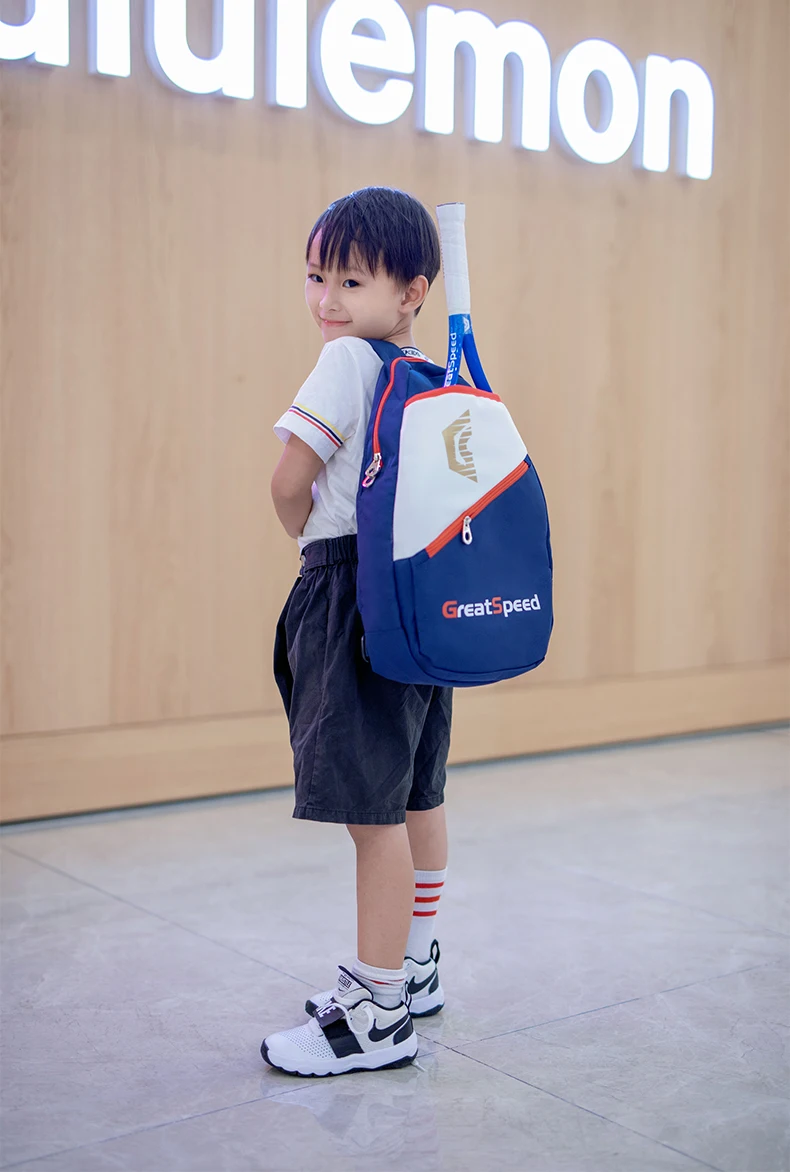 GreatSpeed Tennis Backpack 2 Pieces Badminton Shoulder bag Crossbody Bag Kids With Shoe Compartment 2