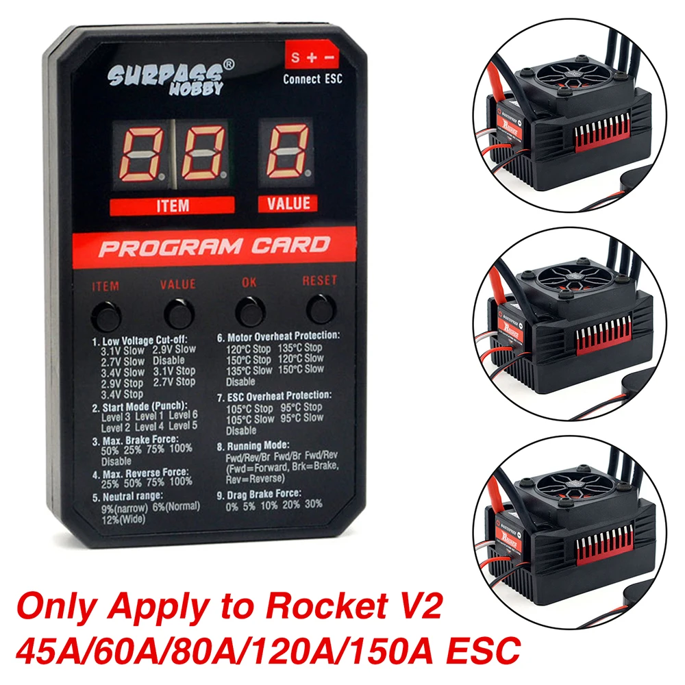 Scheda Di Programmazione LED Surpass Hobby Per ESC 25-150A – Auto RC - Foto 1