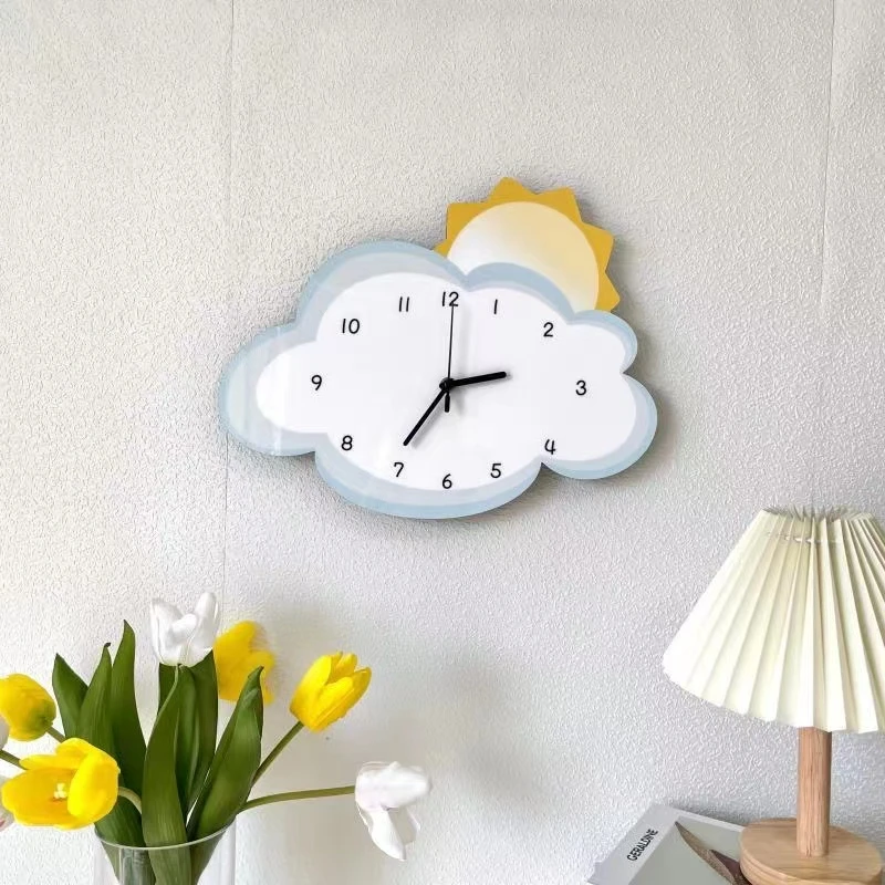Wall Clock Cartoon Design Wall Clocks Studio Room Single Clock Wall Cloud Cartoon Aliexpress