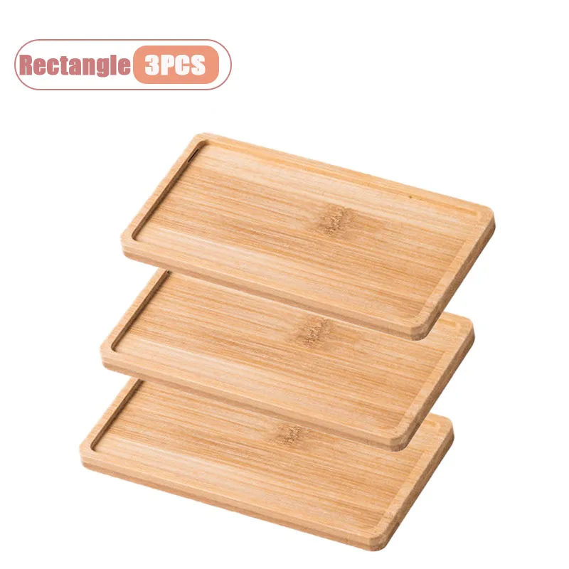 Bamboe opbergblad Rechthoek Set 3-delig