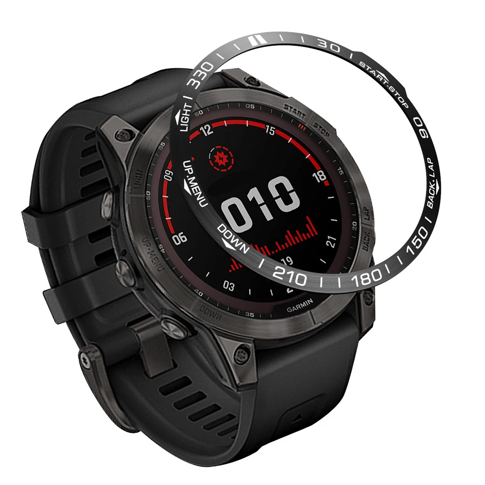 

Кольца из нержавеющей стали для Garmin Fenix7 7X 7S, защитная металлическая Обложка для стайлинга, аксессуары для часов