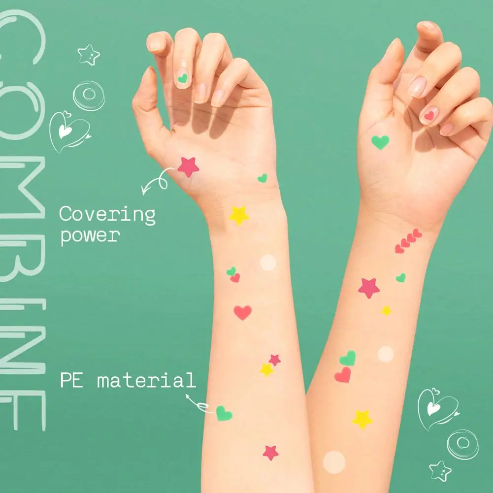 Colorful Heart Shaped Pimple Patches Skin Care Stickers