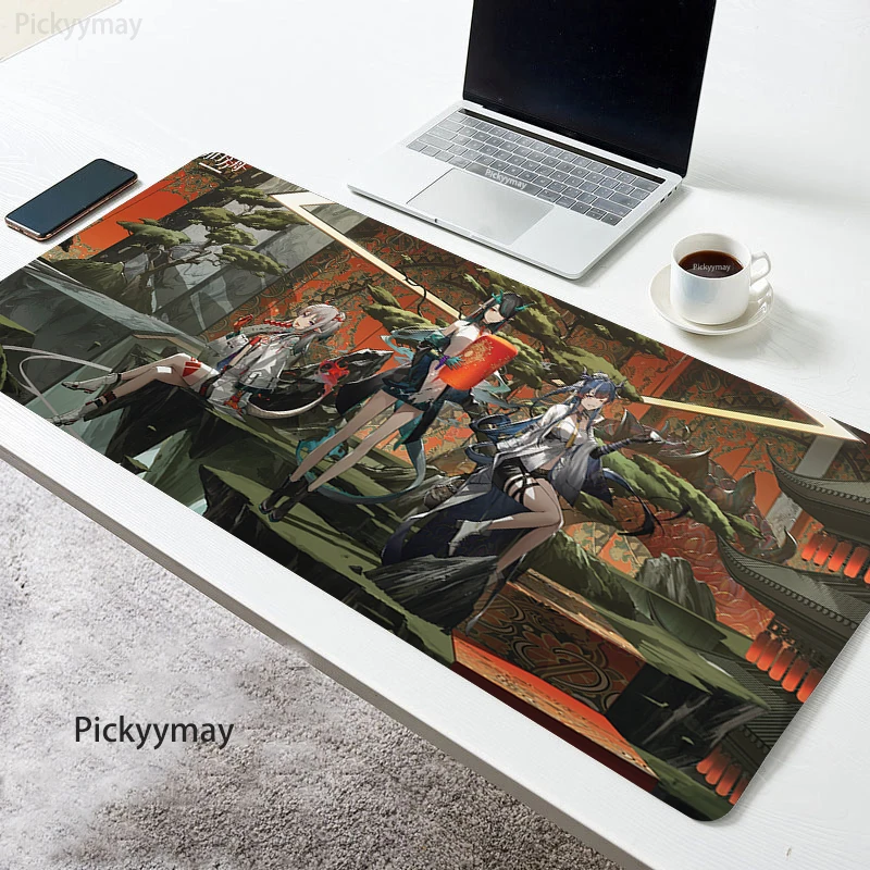 

Коврик для мыши, игровые аксессуары, большой компьютерный коврик для мыши, Настольный коврик arknight, Настольный коврик, аниме габайт, ПК, гейме...