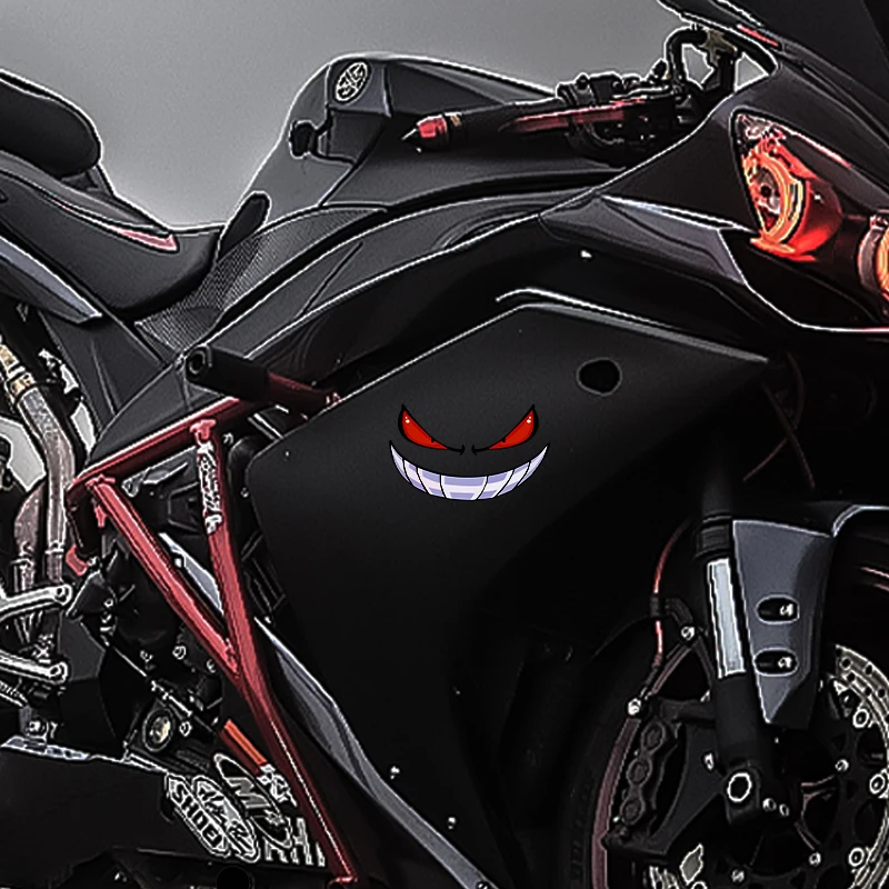 Waterproof Reflective Devil Stickers for Vehicles - Fun and Humorous Design