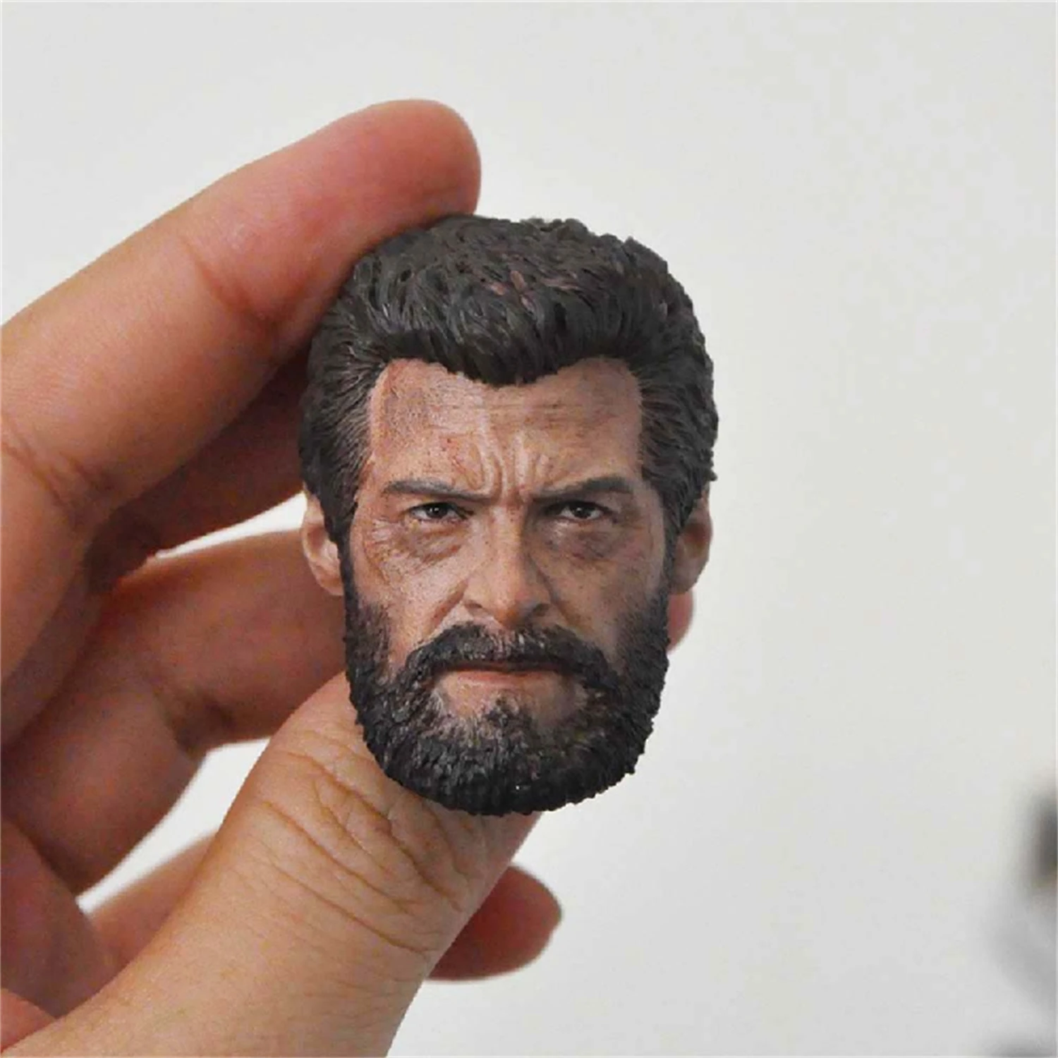 

1/6 Injured Wolverine Logan Head Sculpt Old Hugh Jackman DIY 12'' Action Figure