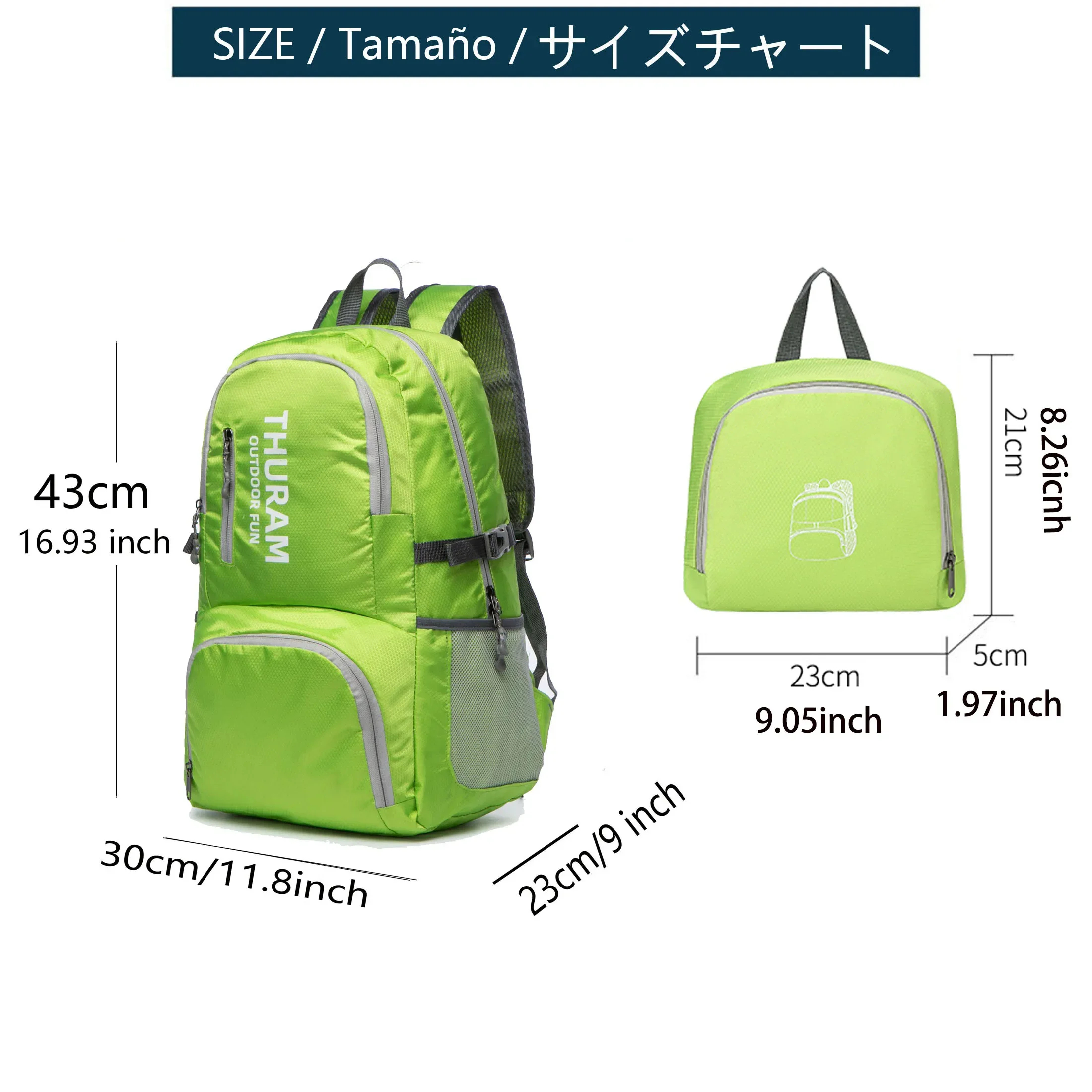 Waterproof Foldable Camping Hiking Backpack