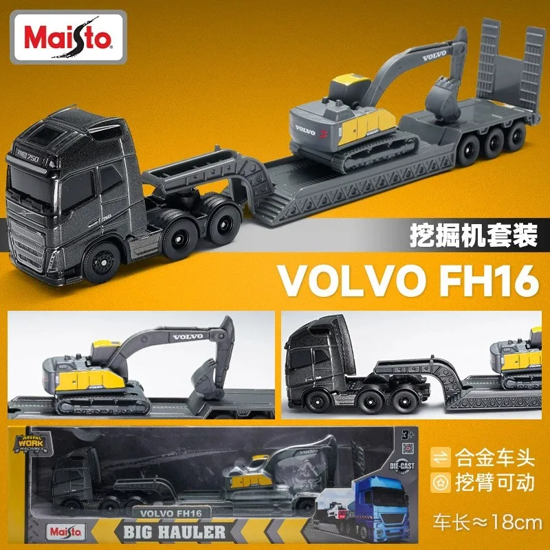 Camion Volvo FH16 Avec Remorque AWM Herpa - Échelle 1:87 - Modèle Réduit HO En Boîte D'origine