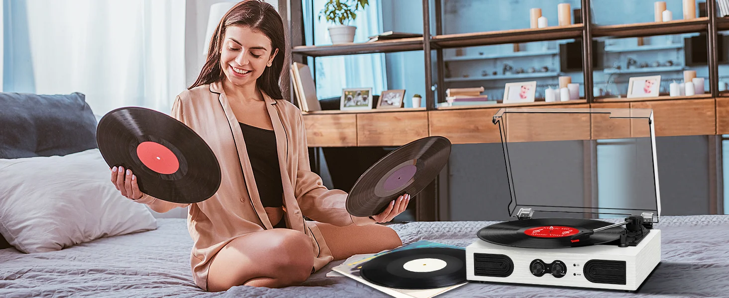 vinyl record turntable for vinyl records record player bluetooth