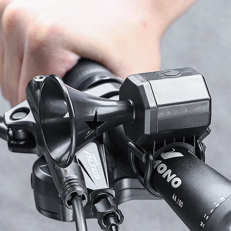 WEST BIKING Bicycle Electric Horn Loud 90 Decibels USB Charging Waterproof Mini Bike Bell MTB Road Bike Bell Cycling Accessories