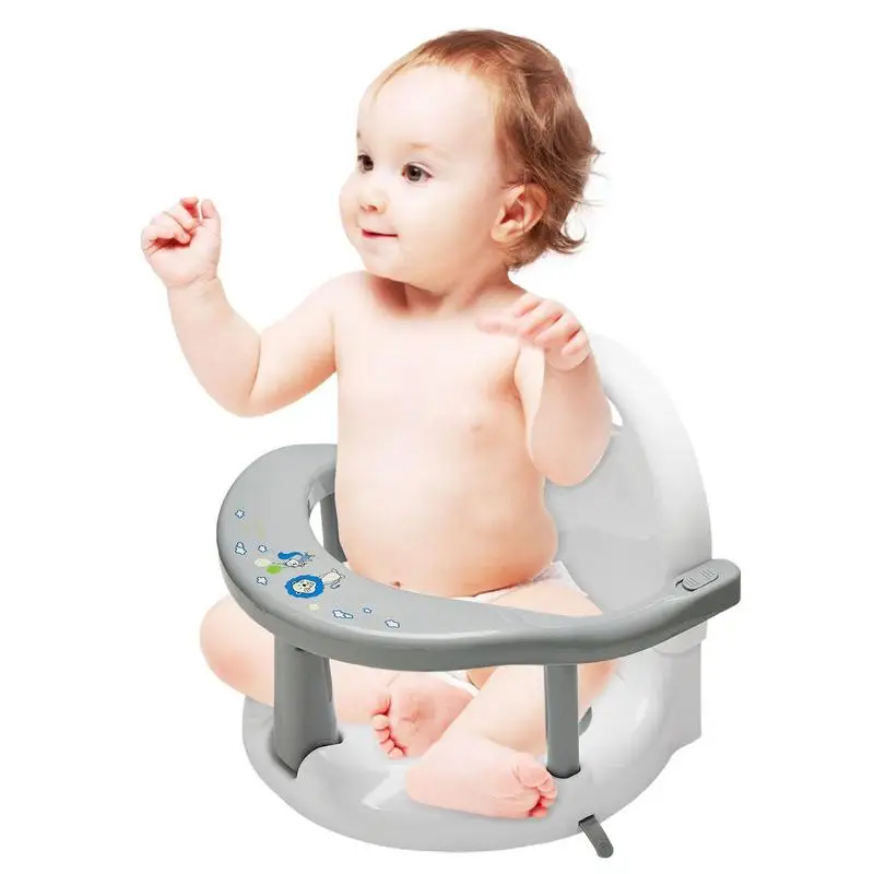 Babybadzitje Opvouwbare Stand Babybad met Sterke Zuigspray Ontworpen Baby Bad Baby Bad Zitje Baby Zitje Baby Bad Stoel met Anti-Slip Mat Rugleuning
