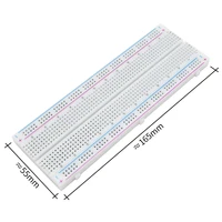MB-102 MB102 Breadboard 400 830 Point Solderless PCB Bread Board Test Develop Dupont line DIY for arduino laboratory SYB-830 - Image 2