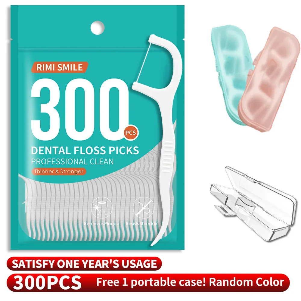 300/600/1200PCS dental floss stick, interdental brush - (comes with 1 dental floss box) - suitable for oral hygiene and dental