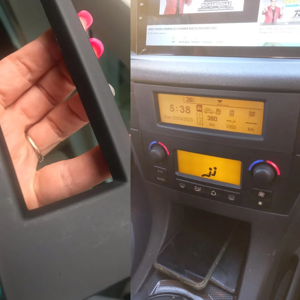 Cornice Per Autoradio Citroën C4 C5 RD3 - Fascia Di Ricambio In Nero, 188x60x19 Mm, Copre Graffi E Imperfezioni