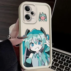 Miku Q Version Emoji Soft Phone Case for Redmi 14C (14R) (1)