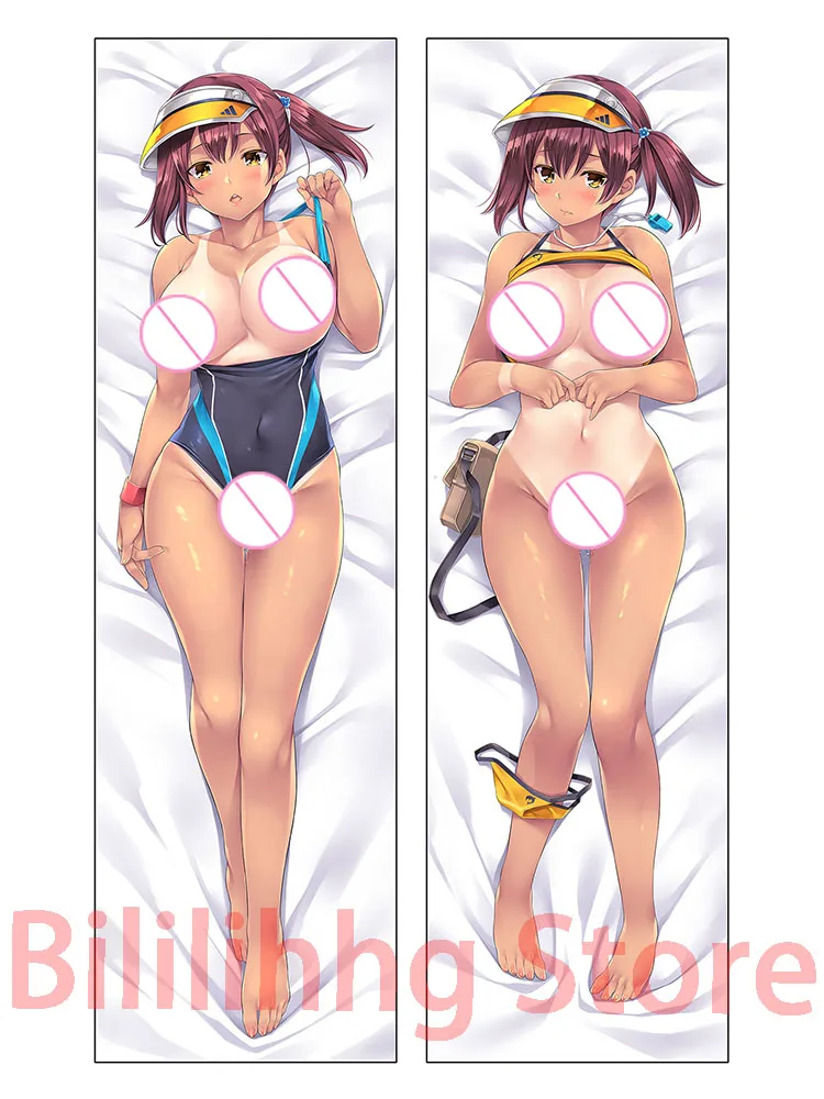 

Dakimakura anime дакимакура Купальники Dakimakura Аниме tanlines, трусики через одну ногу, двухсторонняя подушка с принтом в натуральную величину, наволочка для взрослых