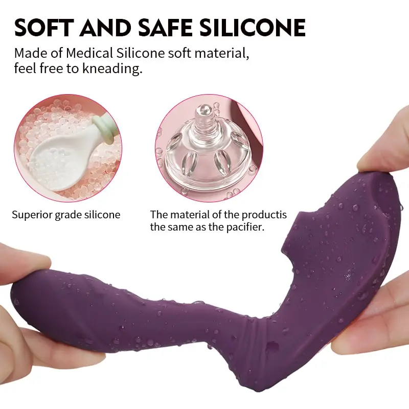 Female Sex Toys Vaginal Vibrators Clitoris Vibrator Vagina Sucking Vibrator Vibrating Sucker Oral Sex Suction Clitoris Stimulator Erotic Sex Toy for Women Sexual Wellness