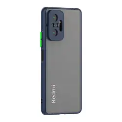 Matte Silicone Shockproof Phone Case with Enhanced Grip - Redmi note 7 pro (Dark Blue)