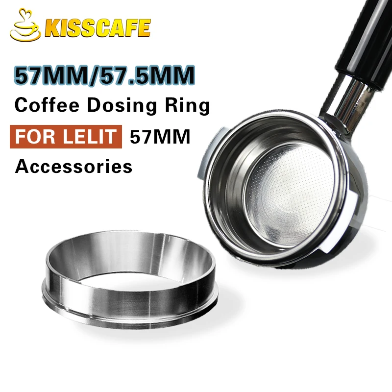57MM 57.5MM Coffee Dosing Ring 304 Stainless Steel For Lelit Funnel