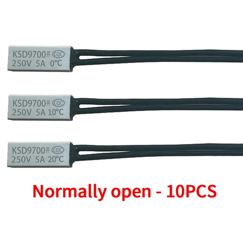 KSD9700 Thermostat 95°C N.O 5A interrupteur température bimétallique Métal 2Pcs KSD9700 Thermostat 95°C N.O 5A interrupteur température bimétallique Métal 2Pcs