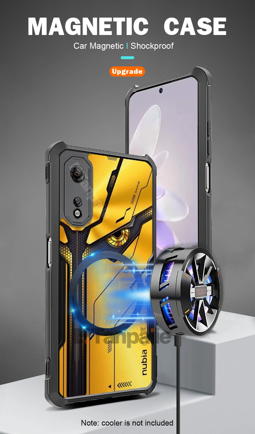 Ultra Thin Magnetic Shockproof TPU Phone Cover - Transparent Bumper Case