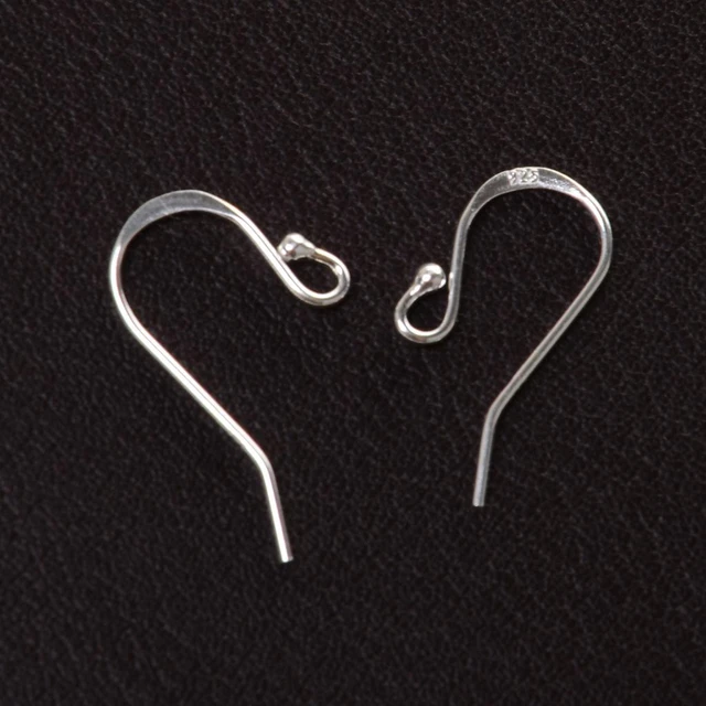 200 PCS/100 Pairs Earring Hooks Hypoallergenic 925 Sterling Silver 18K Gold  Ear Wires Fish Hooks