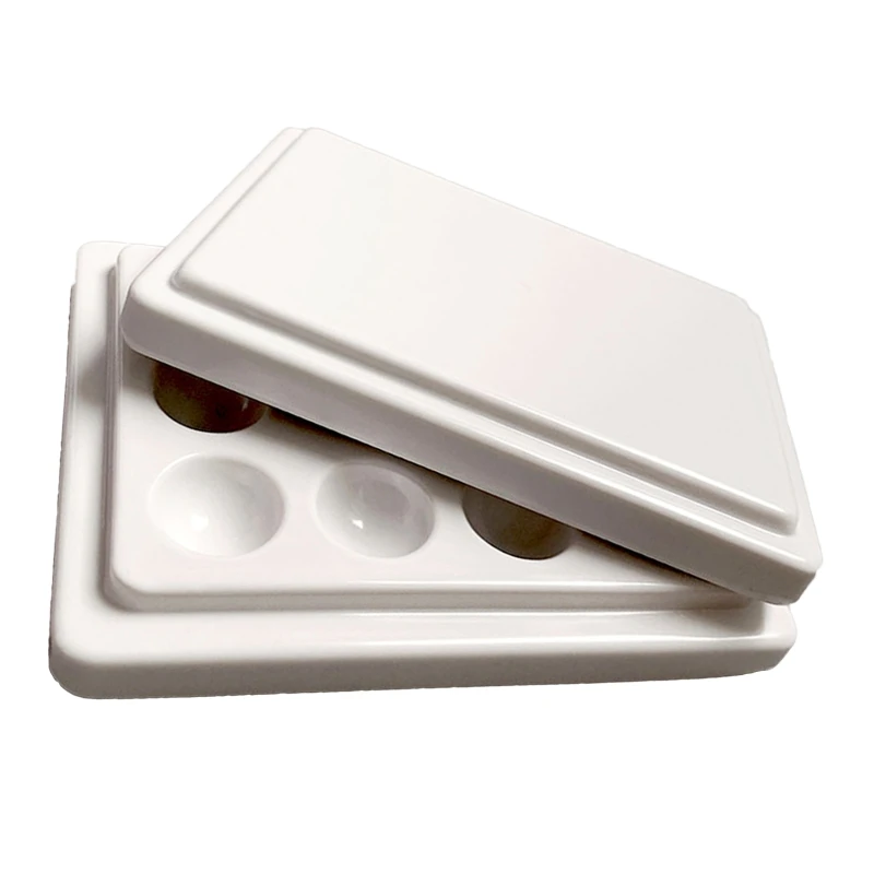 

Палитра для дизайна ногтей, палитра для рисования гелем, цветная тарелка для DIY, маникюрный инструмент для дизайна ногтей R3MF