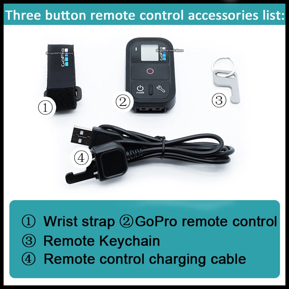 Description Picture 6 of itemGoPro Remote Controls for gopro hero8 Black hero5 hero4 hero7 hero6 hero3 Motion camera ARMTE-002 Intelligent remote control