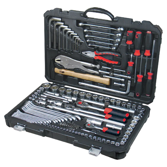 

RIO TOOL 142 Pcs 1/4 & 3/8 & 1/2 inch Combination Mixed Tools Set
